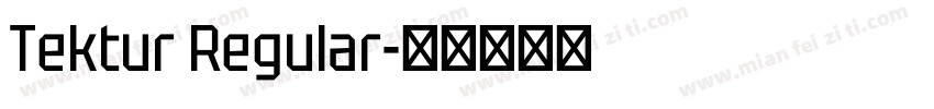Tektur Regular字体转换